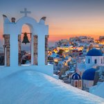 Church rooftop in Oia