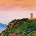 Temple of Poseidon at sunset