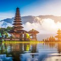Beautiful landmark Pura Ulun Danu Bratan temple in Bali, Indonesia.