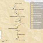 Map of Gokyo Lakes Trek - 16 Days Map of Gokyo Lakes Trek - 16 Days