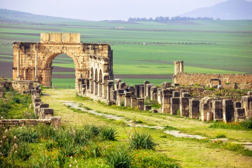 Private Transfer from Fes to Marrakech via Meknes and Volubilis