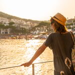 Visit towns like Tamariu along Spain's sparkling Costa Brava