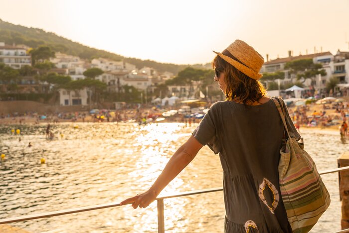 Visit towns like Tamariu along Spain's sparkling Costa Brava