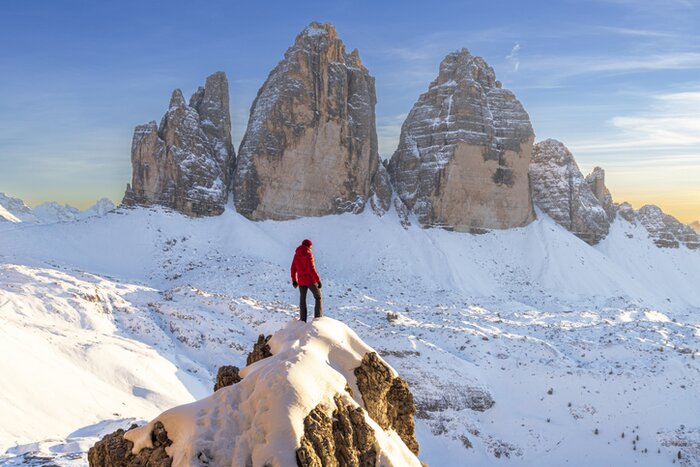 See iconic Dolomites formations like the Tre Cime di Lavaredo