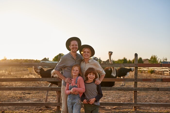 Family on Safari