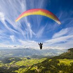 Enjoy the view from a paragliding excursion over the Alps