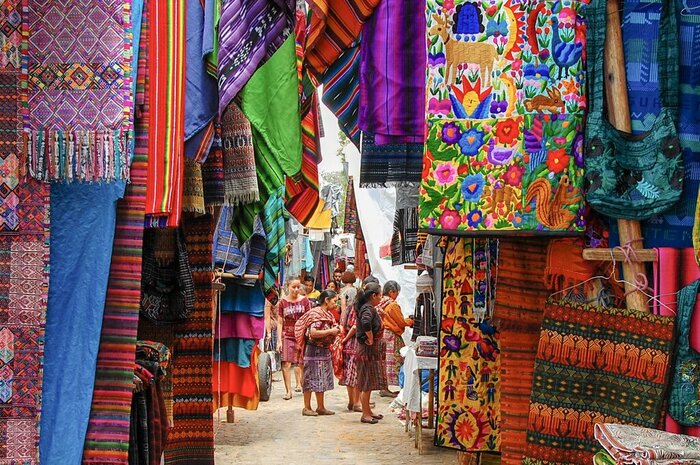 Pick up an authentic souvenir at lively Chichicastenango market
