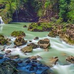Semuc Champey is hidden in the lush mountainous jungle 