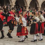 Children taking part in a festival in Toledo