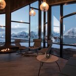 You'll have two weeks worth of chances to spot the northern lights as you spend your nights in luxury igloos and remote lodges (photo courtesy of Lyngen North) 