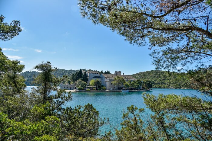 Walking or hiking in National park Mljet