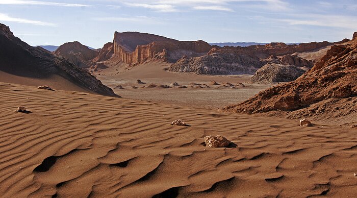 Discover the Valley of the Moon on a tour that focuses on Santiago and the Atacama Desert