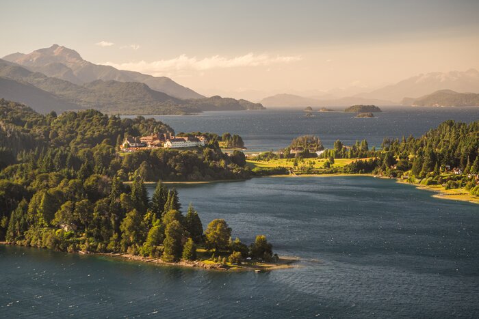 The historic Hotel Llao Llao sits overlooking Lago Nahuel Huapi in Argentina's Lake District