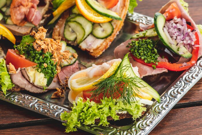 Sample Scandi classics like smørrebrød on this tri-country food-focused tour