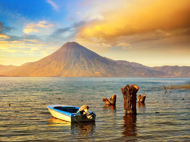 Spend three nights (and three sunsets) at a waterfront hotel in Lake Atitlán