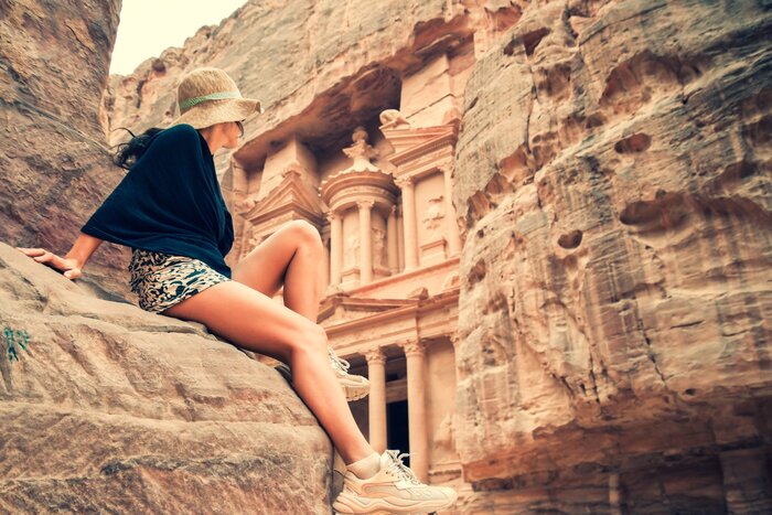 Explore the UNESCO-listed Petra on your own and follow a back door trail to its Monastery