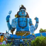 A statue of Shiva at Trincomalee's Koneswaram Temple