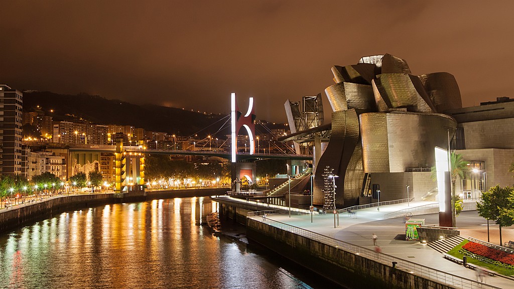 Bilbao at night