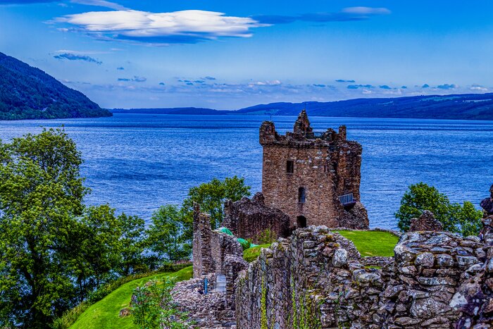 Scotland's Urquhart Castle overlooks the legendary Loch Ness