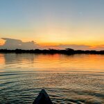 A relaxing sunset in the Amazon  