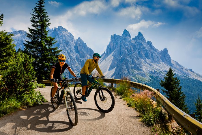 Biking in the Dolomites
