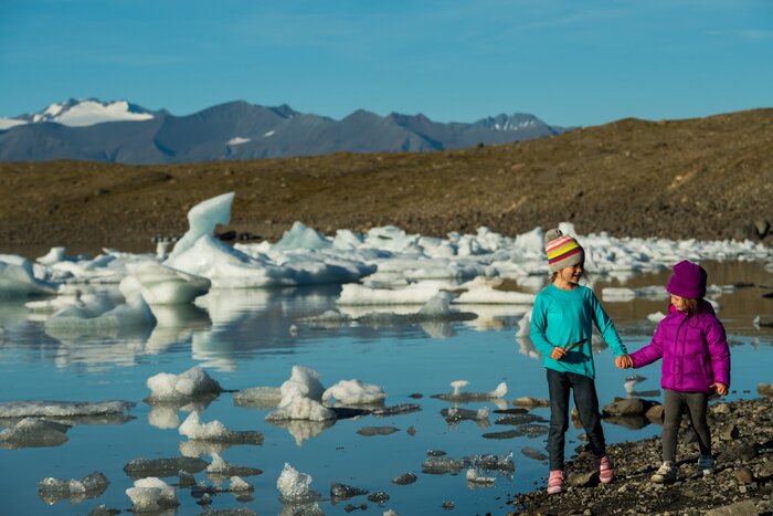 Children playing in Iceland