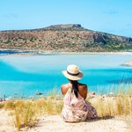 Explore the tranquil waters of Crete's Balos Beach with a private speedboat tour