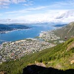 Get a birds-eye view of Tromsø from the cable car and platform