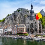 Choose between several riverside restaurants in Dinant and order local dishes