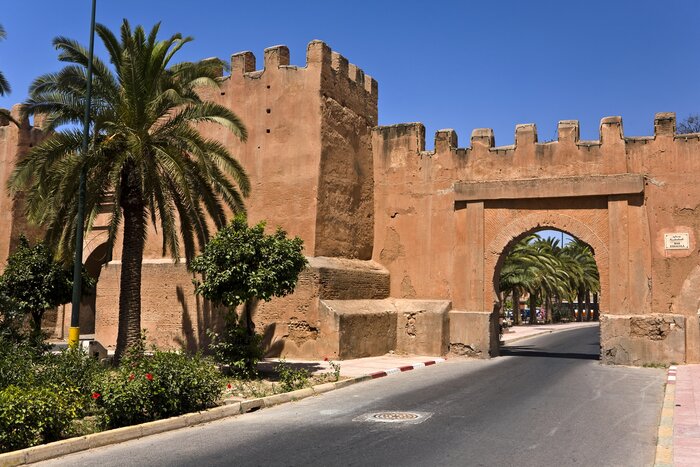 A secction of Taroudant's fortified exterior wall