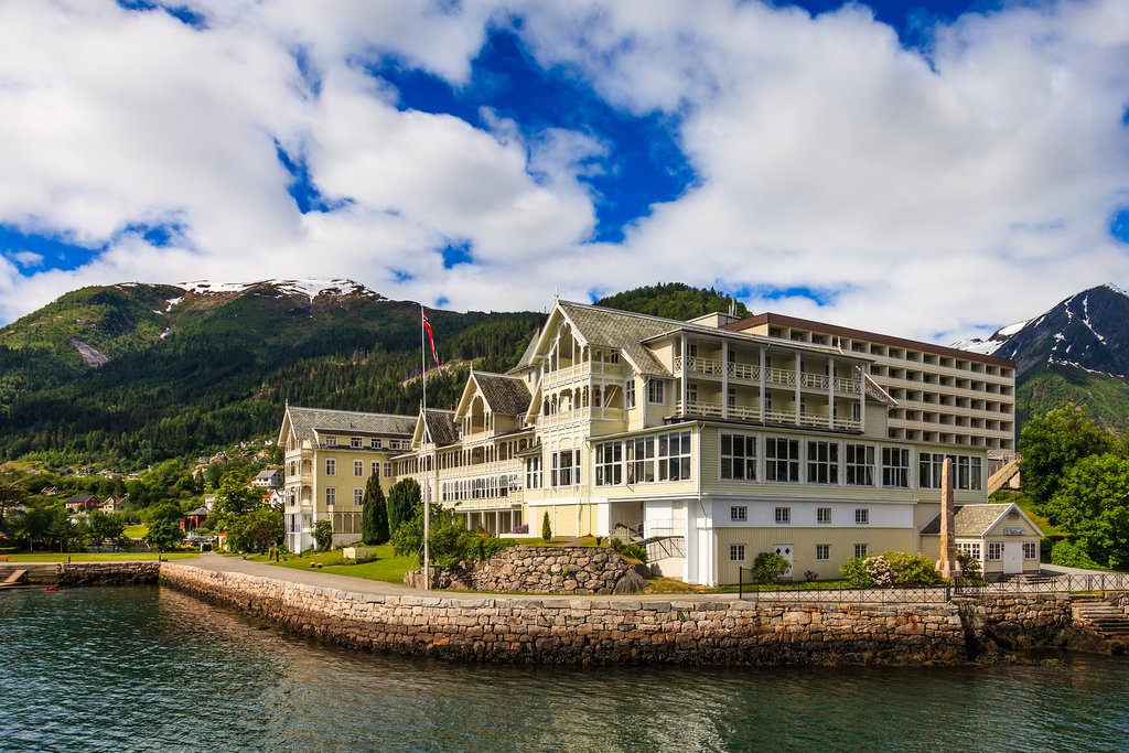 Pretty architecture in Balestrand