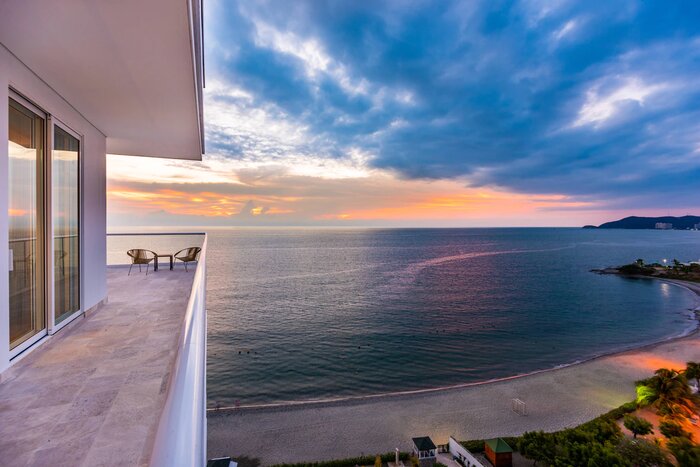 Enjoy sunsets while staying at three hotels on the Caribbean Sea (photo courtesy of Playa Dormida)