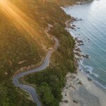 A winding road in the Marlborough Sounds