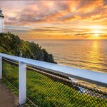 Byron Bay's famous lighthouse watches over its coastline