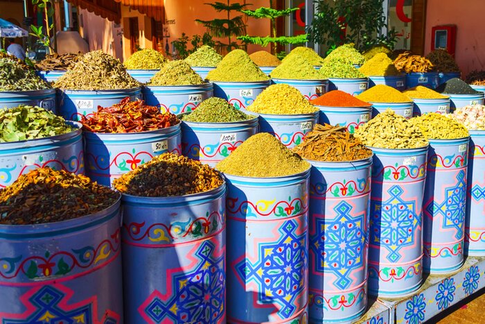 Treat your senses as you tour the souks and medinas of Morocco