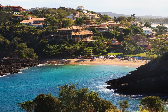 Explore the beaches of Búzios and take a boat tour of nearby islands
