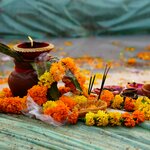 An Indian worship offering