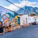 A colorful mural in the Lake Atitlán village of San Juan La Laguna