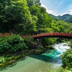 Natural splendor at the Shinkyo Bridge in Nikko