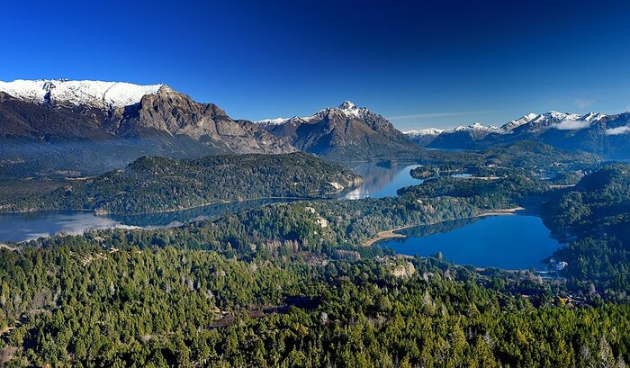 Cross mountain lakes from Chile to Argentina