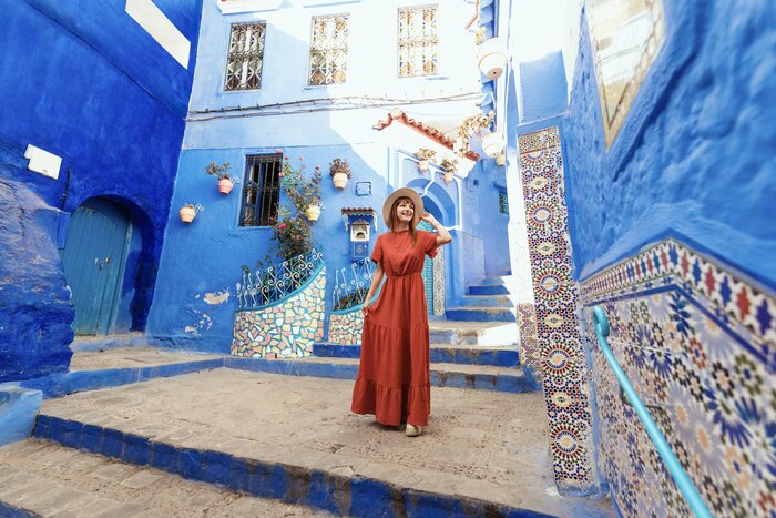 Wind your way through the blue alleys of Chefchaouen on a private photography tour