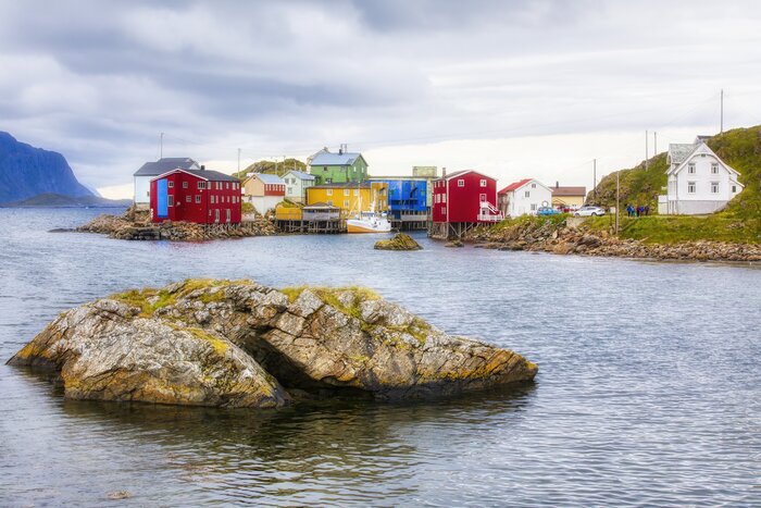 The small, charming fishing village of Nyksund the Vesterålen archipelago