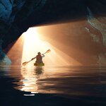 Kayak into the caves