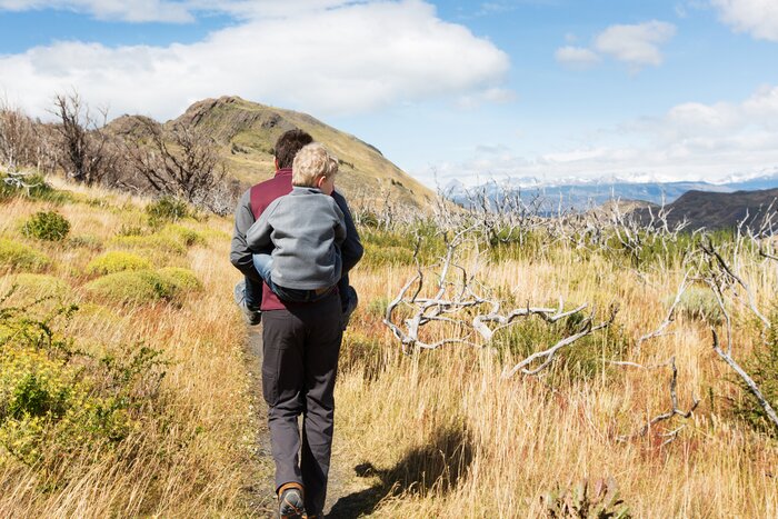 Fly south to Patagonia for an itinerary of kid-friendly hiking, biking, and wildlife-watching