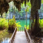 A view of Los Tres Ojos National Park, Santo Domingo
