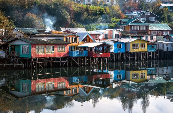 Explore Chiloé Island and its famous "palafitos de Gamboa" (stilt houses) on a northern Patagonia experience
