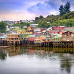 See the colorful towns of Isla Chiloé, in northern Chilean Patagonia