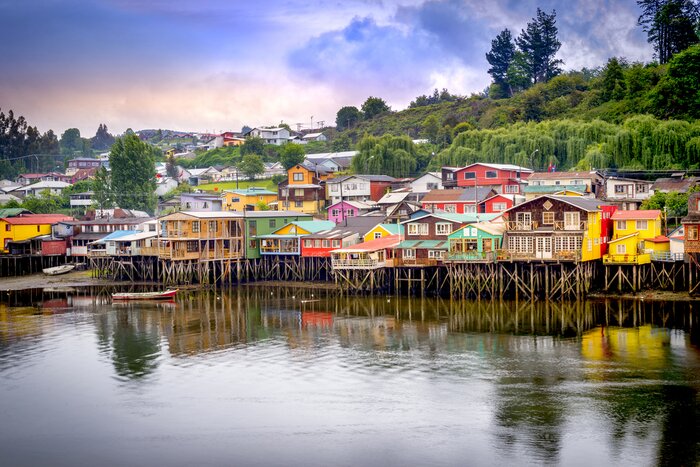 See the colorful towns of Isla Chiloé, in northern Chilean Patagonia