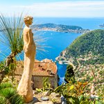 Aerial view of the Mediterranean from Eze village