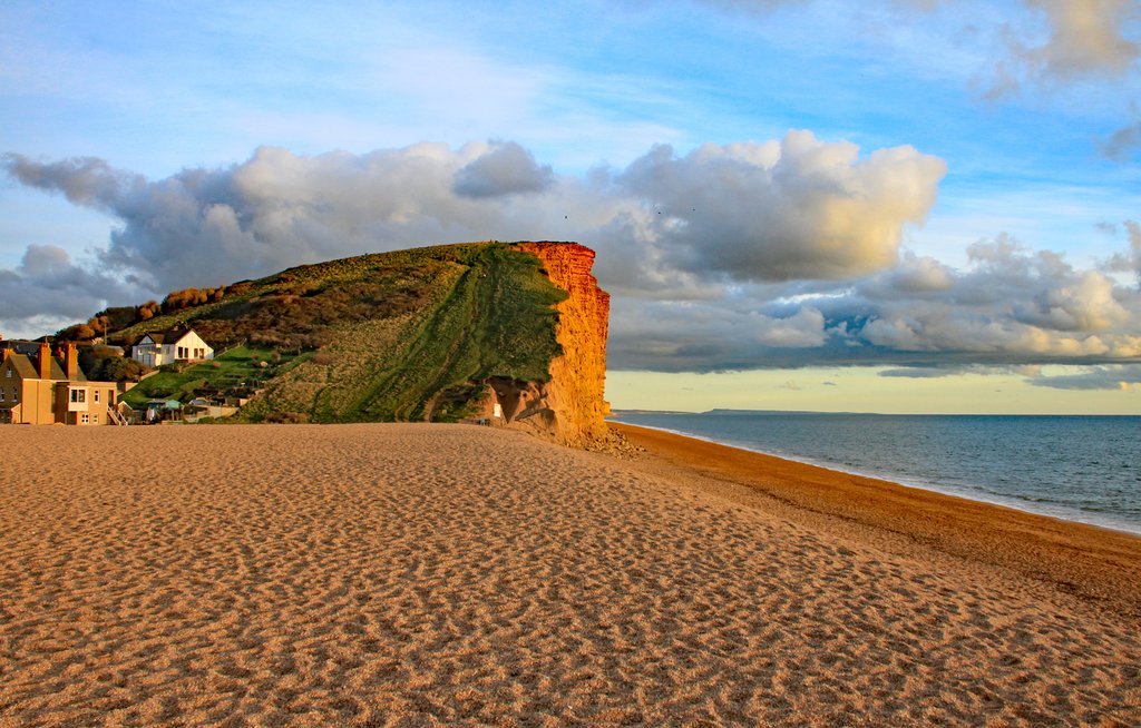 Sandstone cliffs at West Bay.